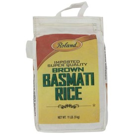 Roland Foods Basmati Rice, Brown, 11 Pound