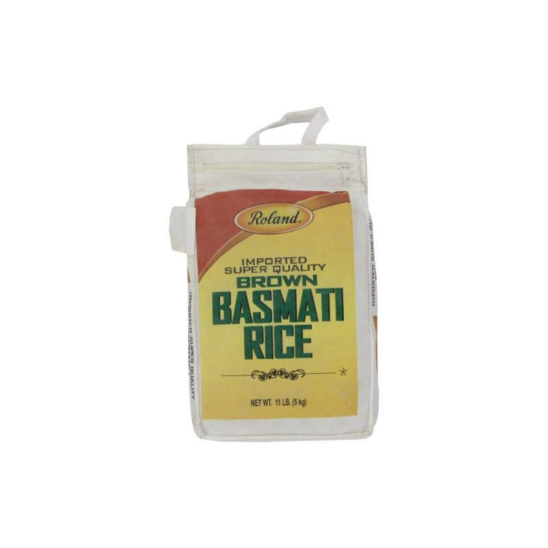 Roland Foods Basmati Rice, Brown, 11 Pound
