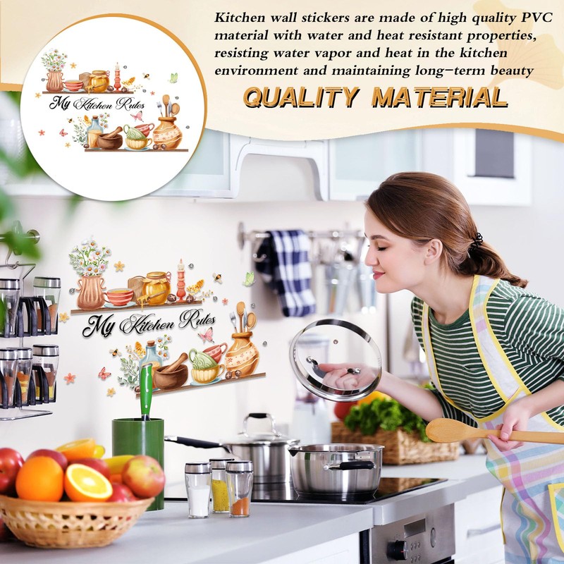 Kitchen Wall Sticker - Easy Removable Wall Stickers for Unique