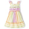 Gymboree,Girls,Spring Matching Dress Adult, Kids, Baby,Rainbow Stripe,6