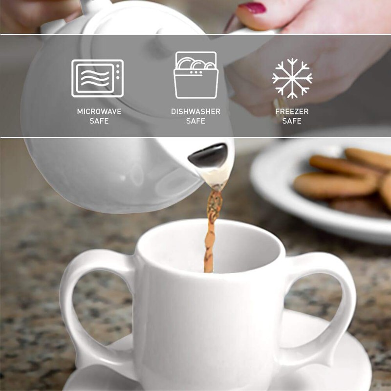 Dignity by Wade Two Handled Cup - White