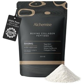 Bovine Collagen Powder 200g, Hydrolysed Grass Fed Collagen Peptides Type 1 & 3, 40 Servings, Unflavoured