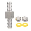 Fuel Pressure Sensor T Fitting Adapter with 2 x Plastic