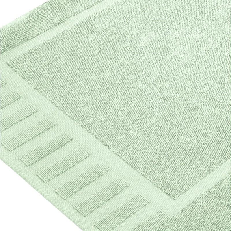 White Classic Luxury Bath Mat Floor Towel Set - Absorbent