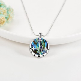 JERWLI Sigil of Lilith Necklace S925 Sterling Silver Sigil of Lilith Pendant Necklace Gifts for Women, Sterling Silver