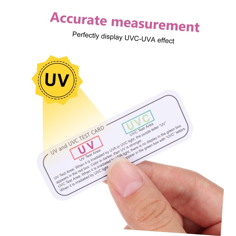 GANAZONO 3sets Test Cards Uv Indicator Cards Easy to Use