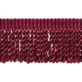 DÉCOPRO Ruby Red / 3" Bullion Fringe Trim / Decorative Gimp Design / 5 Yards