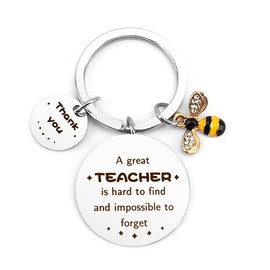 HUHALLI Teacher Christmas Gifts, Teacher Gifts Idea, Thank You Teacher Gifts, Funny Teacher Gifts, Nursery Teacher Christmas Gifts, Gift Ideas for Men, Thank You Gifts for Women Men Keychain
