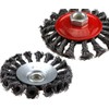 4pc Twist Knot Semi Flat Wire Wheel Cup Brush Set