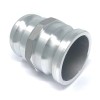 Gloxco Aluminum Type AA Cam and Groove Fitting Spool Adapter, 3" Male Camlock Adapte...