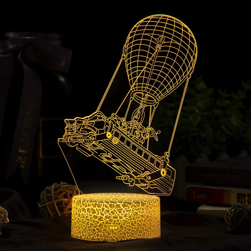 Batttlebus 3D Optical Illusion Lamp, Unique Night Light, Artwork Light,