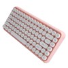 Ajazz Wireless Keyboard Bluetooth 84 Keys Retro Round Keycap Gaming