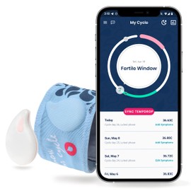 Tempdrop Fertility Fabric Armband – Compatible with Tempdrop Basal Body Temperature (BBT) Sensor, Adjustable Band, Includes Extender (S/M – 8.5-15.5 inches)