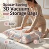 Bolsas de almacenamiento al vacío sin bomba, bolsas de compresión