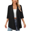 Ylhystrical Lightweight Cardigan for Women Black X-Large Drape Shrugs Open