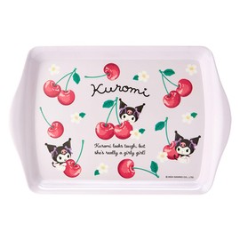 Sanrio 196720 Melamine Mini Tray, Colorful Fruits, Kuromi, Kuromi, 0.6 x 8.2 x 5.5 inches (1.5 x 20.9 x 14 cm), Character