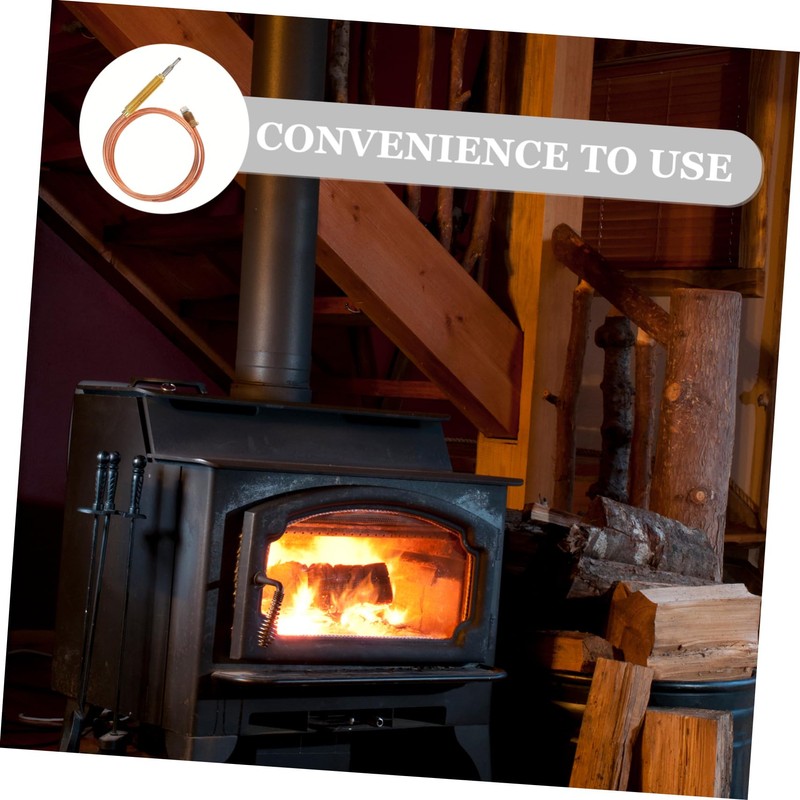 Mipcase Replacement Thermocouple Sensor for Fireplace Thermocouple with Overheat Protection