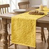 Artoid Mode Yellow Soft 3D Jacquard Dahlia Floral Pinnata 100%Cotton