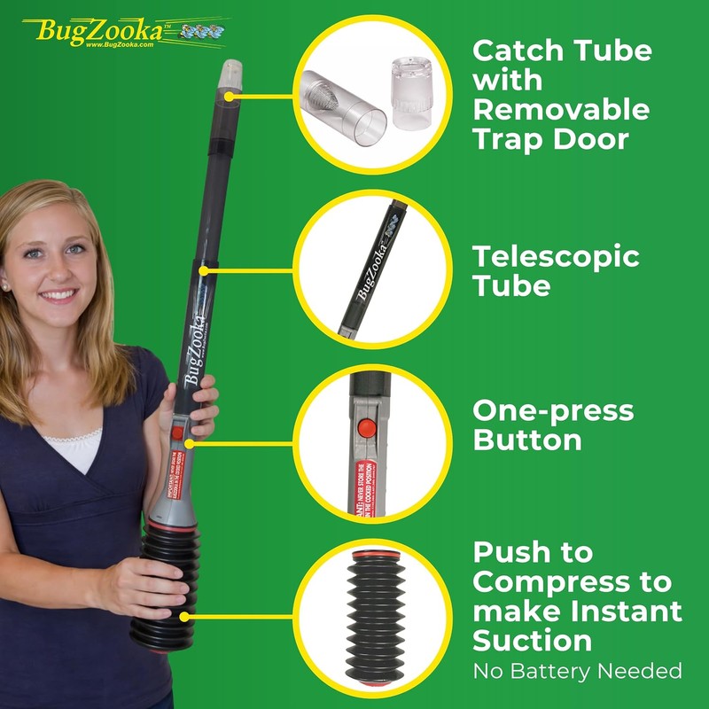 Bug Vacuum for Adults - No Batteries or Toxic Chemicals,