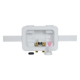 Oatey 38241 Contractor Assembled Washing Machine Outlet Box F1807, 1/4" Turn, 2"x4"
