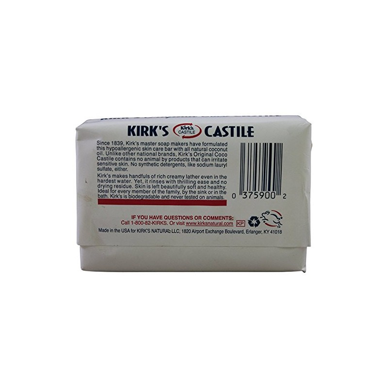 Kirks Soap Bar Coconut Oil