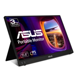 ASUS ASUS ZenScreen 15.6” 1080P Portable Monitor (MB16ACV) - Full HD, IPS, Eye Care, Flicker Free, Blue Light Filter, Kickstand, USB-C Power Delivery, for Laptop, PC, Phone, Console