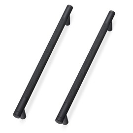KOMOTIA 30 Pack Matte Black Cabinet Pulls knurled 7-1/2 Inch Hole Centers Kitchen Cabinet Handles Black Drawer Pulls Cabinet Hardware