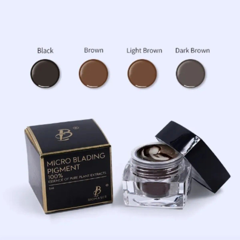 Pigmento Microblading Biomaser Tinta Para Ceja Shading Color Black