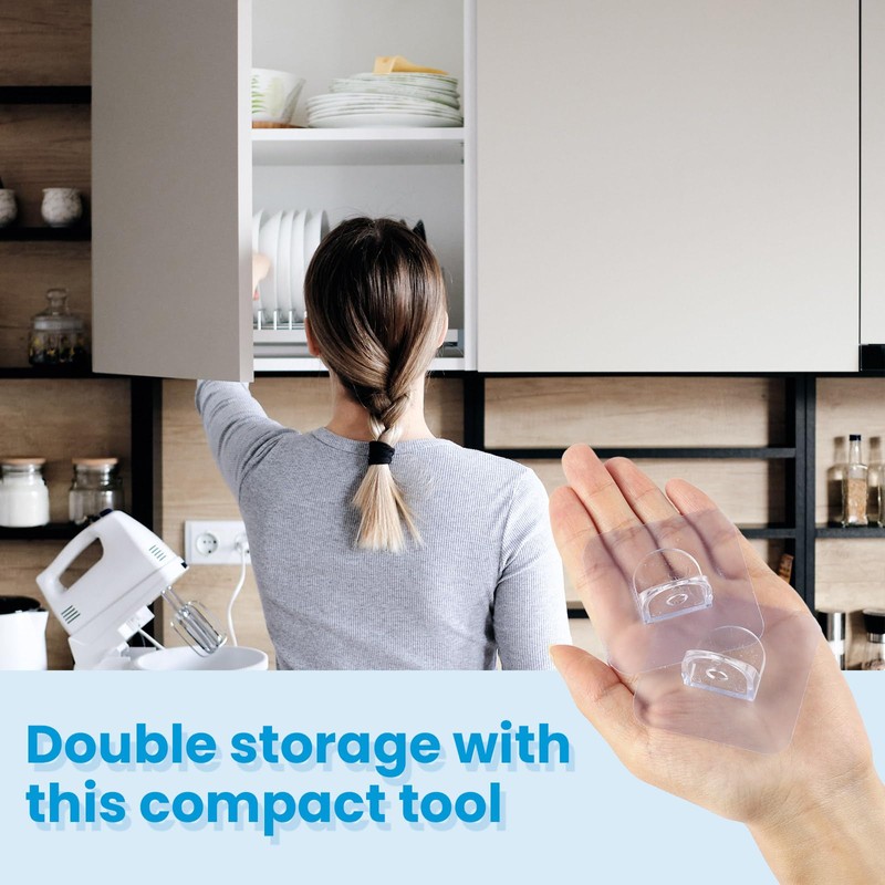 12 PCS Shelf Support Pegs, Adhesive Shelf Bracket, Cabinet Shelf