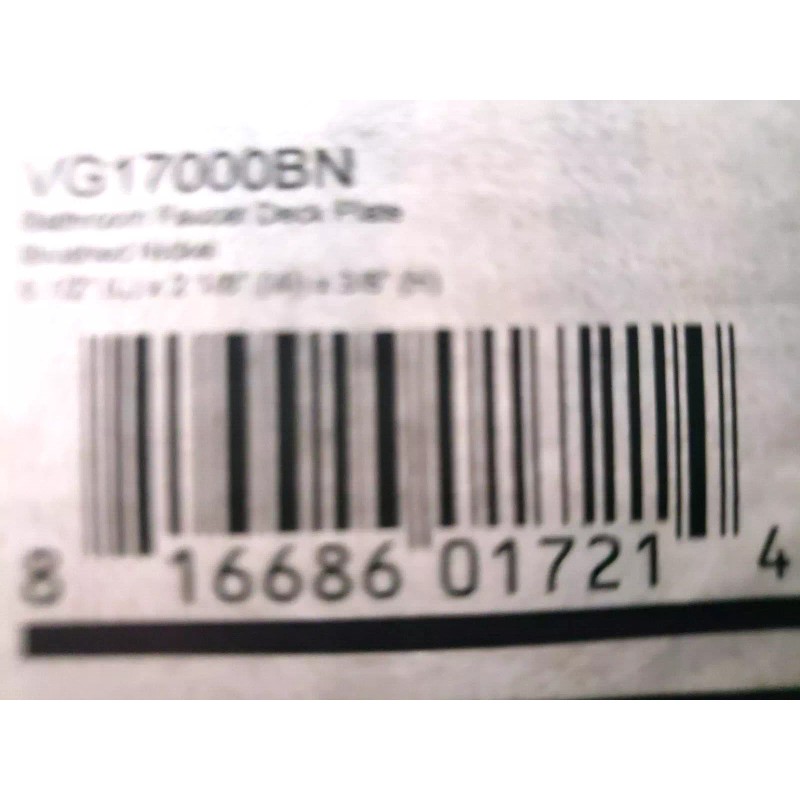 Vigo VG17000BN, 5-1/2"-Long Kitchen Faucet Escutcheon Plate, Brushed Nickel