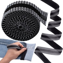 CTEAKOP Black Hemming Tape for Pants, Iron on Hemming Tapes, Trousers Edge Modified Strips, Hemming Tape for Dresses, Jeans (5.47 Yard)