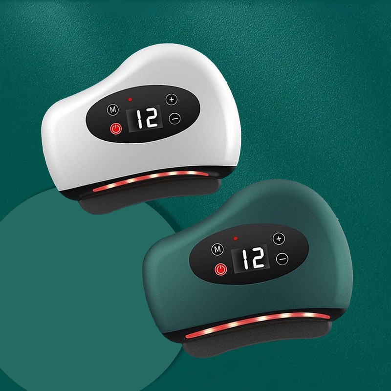 Electric Gua Sha Massager 12 Vibration Heating Gears Constant Temperature