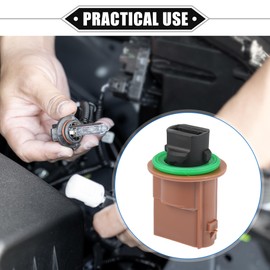 VekAuto No.68091384AB Fog Light Socket Compatible for Lincoln MKZ 2010-2012 for Ford F-150 2015-2017, Durable Plastic Brown Car Lamp Socket