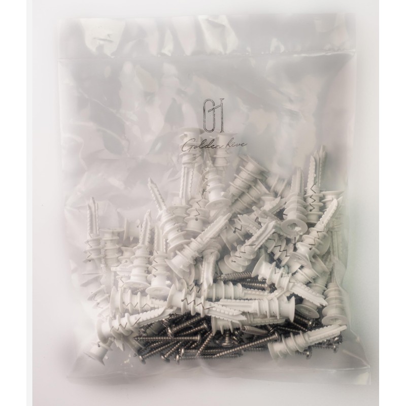Drywall Anchor Kit 100pcs – Self Drilling Wall Plugs &