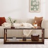 Welnow Rattan Coffee Tables for Living Room, Modern 2-Tier Coffee