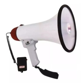 Radox Megáfono Recargable Con Micrófono Y Sirena Usb Aux Sd