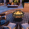 Yaheetech Fire Pit Fire Pits for Outside 24in Hex Shaped