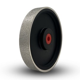 UF-SHARP Diamond Lapidary Jewelry Grinding Wheel 6 inch,1"Arbor, for TIG tungstens, Gem, Marble, Granite, Glass, Ceramics, Cemented Carbide (80 Grit)