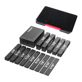 Setup Blocks Woodworking,Setup Blocks Height Gauge Set, 15pcs Precision Aluminum Setup Bars for Router and Table Saw Accessories Woodworking Set Up, Bars Include Laser Engraved Size Markings