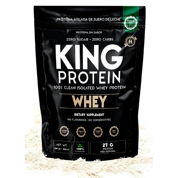 KING Protein KING Protein Clean Whey Isolate Protein Powder Unflavored