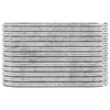 vidaXL Silver Garden Raised Bed | Powder-Coated Steel | Rust-Resistant/Sturdy/Wide