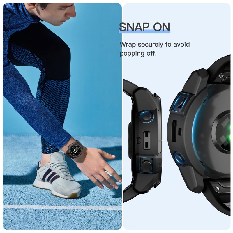 OVERSTEP Protector Case Cover for Garmin Fenix 7X/Fenix 7X Solar,
