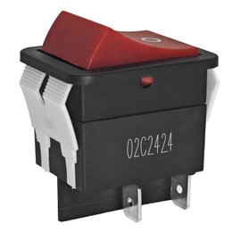 HY12-9-4 Rocker Switch - On/Off Pushbutton Switch, 4 Pin IP55 125/250V 20A 2HP - for Electric Welding Machine and Household Appliances