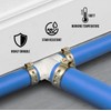 Supply Giant QQUF0034-5 Plastic PEX Poly Alloy Tee Barb Pipe
