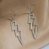 Lightning Bolt Earrings for Women Gold Lightning Bolt Earrings Statement