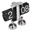 Flip Clock Quartz Movement High Accuracy Retro Style Stainless Steel