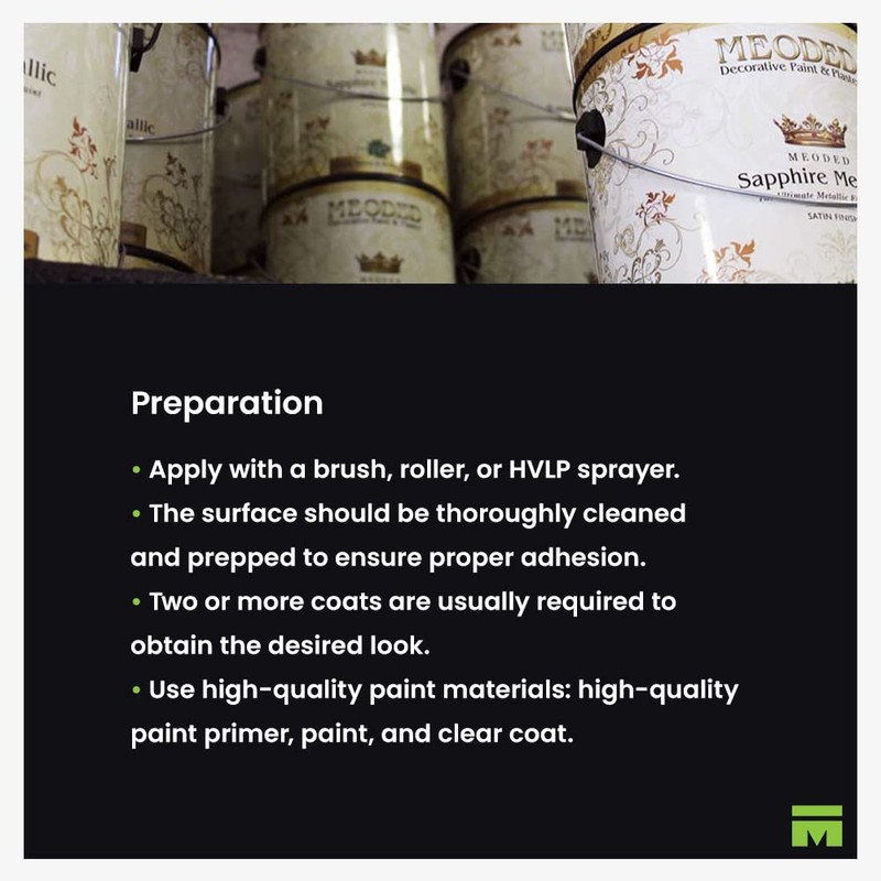 Meoded Paint & Plaster | Crystal Brush Glitter Paint |