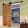 CCJH 6ft Heavy Duty Sturdy Sliding Barn Door Hardware Kit