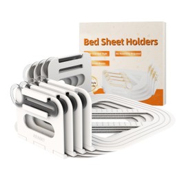 ARAINY Lock Sheet Holder Set, 2025 New Update Heavy Duty Bed Sheet Holder Straps, Non-Slip Holders Keep Sheets Tight,Corner Fitted Sheet Straps Easy Installation Fit All Mattress Size