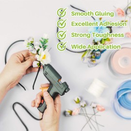 MAQIHAN 100PCS Mini Hot Glue Sticks - Mini Glue Gun Sticks, 4" Long x 0.27" Diameter, Clear Hot Glue Sticks Small for Fabric,Wood,Paper,Metal,Plastic | MAQIHAN